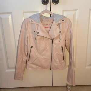 Levi's Women's Light Pink Faux Leather Jacket
